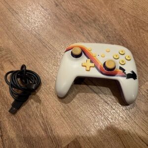 Nintendo Switch Pokemon Pikachu Power A Remote Controller Wireless Retro W/CORD